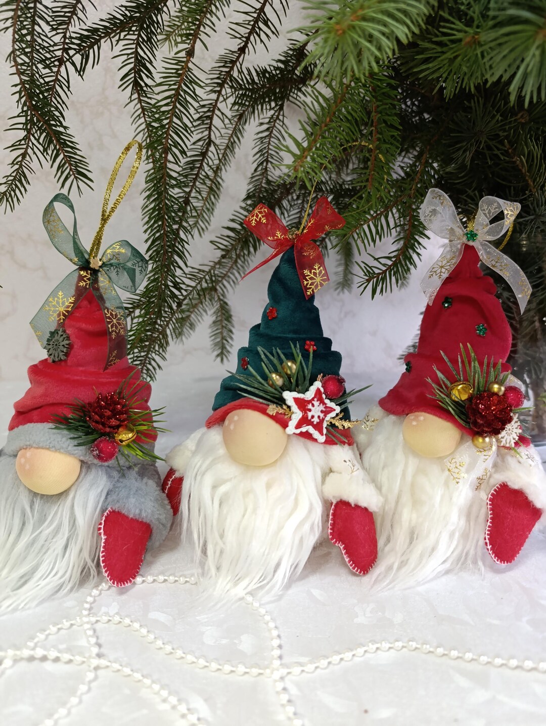 Gnomos Navideños MuÃ±ecos De Navidad Para Colgar En El Arbol Juego