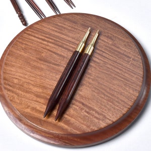 Rosewood Interchangeable Knitting Needles set A best Gift for Her Long & Short Tips image 2