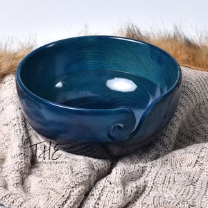 X Large Handcrafted WOODEN Yarn Bowl for Knitting, Crochet, Sewing & Crafts - Large A best gift for knitters |