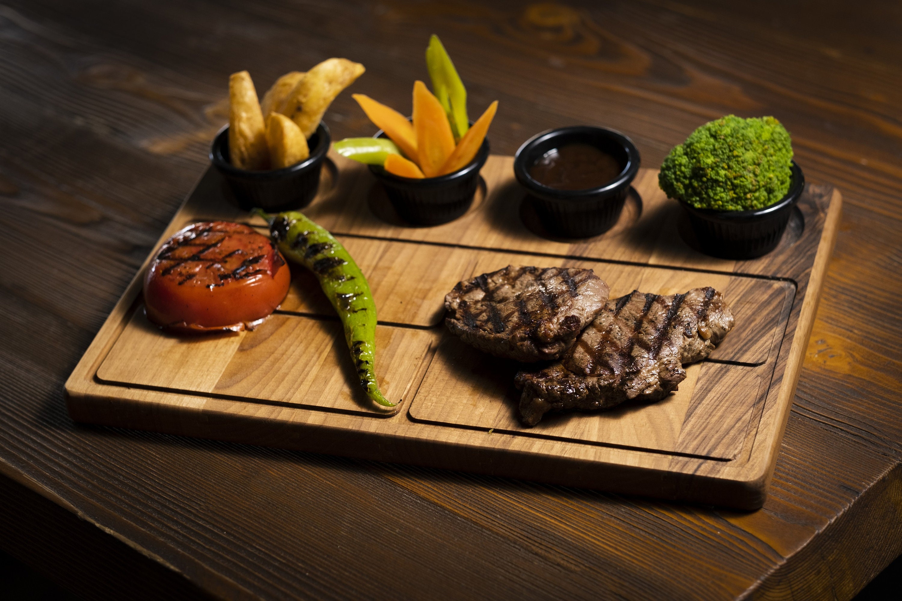 Personalized Wood Steak Plates, Set Of 4