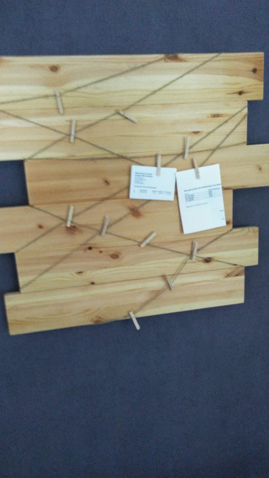 Fotowand/Kartenwand aus Holz Etsy.de