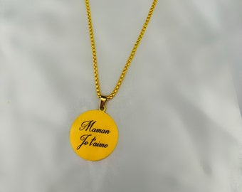 Collier personnalisé en acier inoxydable - collier prénom - idée cadeau pour maman personnalisé - cadeau pour elle - bijou personnalisé