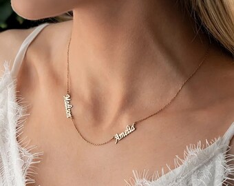 collier prénom - Collier personnalisé en acier inoxydable - idée cadeau personnalisé - cadeau pour elle - bijou personnalisé en acier