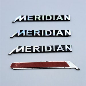 4 x MERIDIAN Aluminium Badge Speaker Emblem Free P&P
