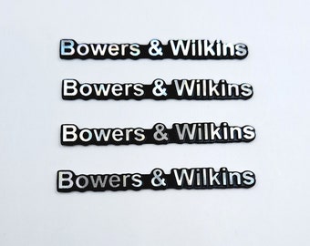 4 x Bowers & Wilkins aluminium zelfklevende badge