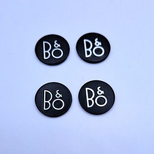 4 x 16mm Round Bang & Olufsen aluminium badges