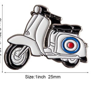 lambretta scooter enamel pin badge