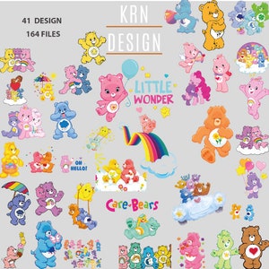 Cute Care Bears Cartoon SVG-PNG-PDF Layered Files