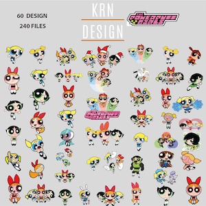 Powerpuff Girls-Cartoon Film-SVG-PNG-PDF -Layered Files for Cricut