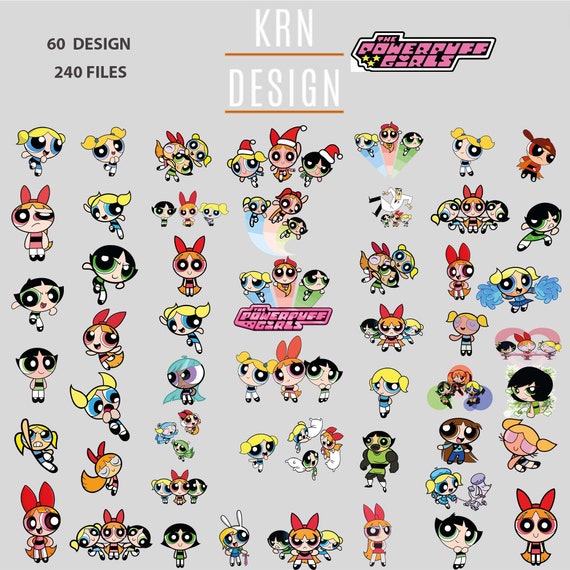 Powerpuff Girls-Cartoon Film-SVG-PNG-PDF -Layered Files for Cricut