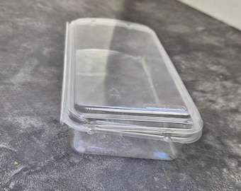 Clear Plastic Clamshell Containers - Craft Storage, 20 or 55 Count