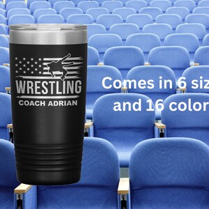 Personalized Wrestling Coach Gift, Wrestling Coach Water Bottle, Wrestling Coach Tumbler, Wrestling Team Water Bottles, Wrestling Gift