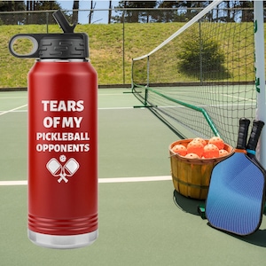 Pickleball Water Bottle, Water Bottle for Pickleball Player / Pickleball Tumbler Gift