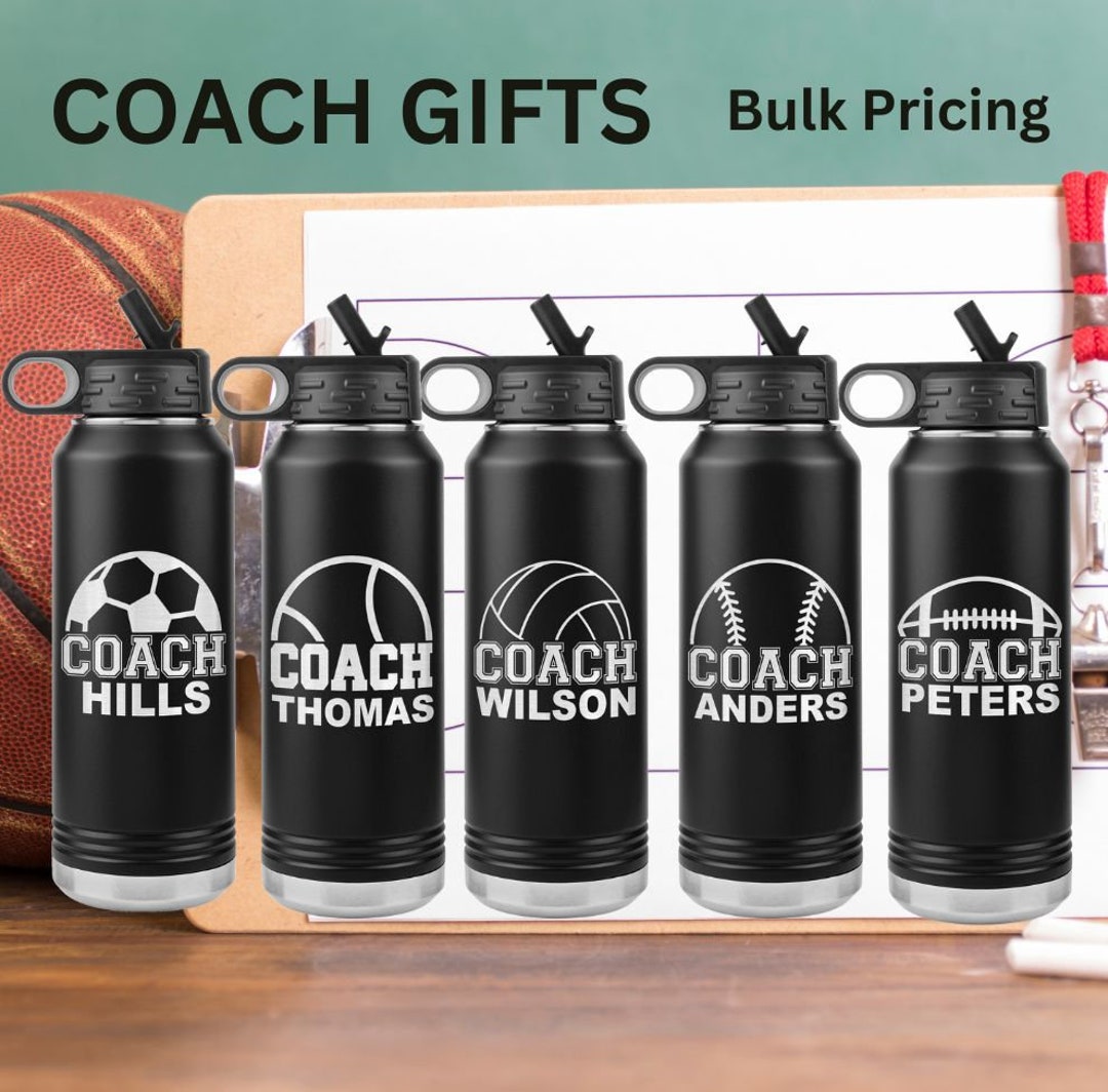Bulk Personalized Coach Water Bottles Custom Coach Water Bottle