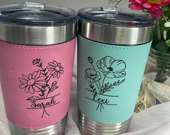 Personalized Tumbler Gift / Custom Engraved Tumblers for Bridesmaids / Bridesmaid Travel Mugs With Names / Tumblers for Wedding
