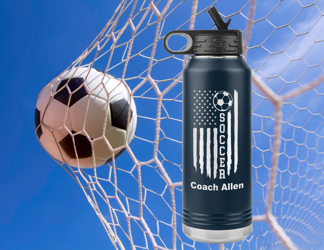 Soccer Coach Water Bottle Personalized Soccer Coach Water Etsy