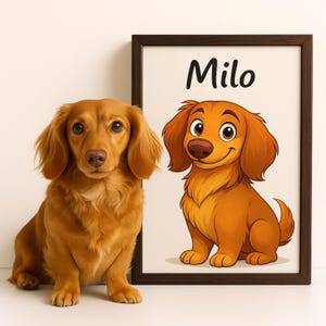 Cartoon Pet Drawing, Custom Pet Portrait From Photo, Dog And Cat Cartoon Style, Unique Pet Gift, Digital Pet Artwork, Personalized Pet Art