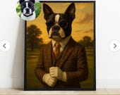 Custom Golf Dog Portrait, Funny Golf Dog Portrait, Dog portrait, Golfer Pet Painting, Dog Painting, Pet Portrait from Photo, Pet Owner Gift