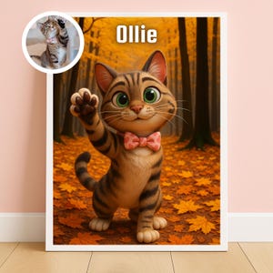 Pixar Style Pet Portrait from Photo,Animated Style Portraits,Digital 3D Portrait,Gift,Digital Pixar Art,Cartoon Canvas & Digital Download