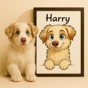 Personalized Cartoon Pet Portrait, Cat And Dog Drawing, Pet Art From Photo, Custom Animal Illustration, Funny Pet Gift, Pet Digital Art