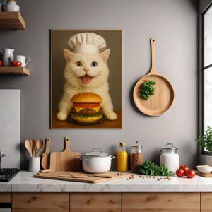 Personalized Dog Chef Portrait, Funny Pet Art, Custom Pet Gift, Dog Wall Art, Pet Dressed as Chef, Unique Pet Illustration, Digital Art