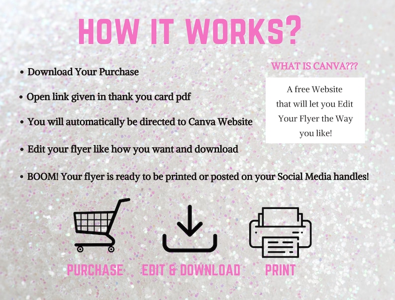 Local Pick-up Flyer, Editable Canva Flyer Template, Delivery Flyer, Business Curbside Order, Pick Up Delivery for Boutique Hair Makeup Flyer image 3