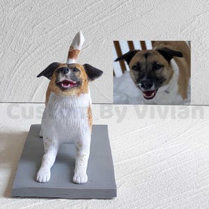 Personalized Custom Dog Wedding Cake Topper, Pet Cake Topper, Pets Birthday, Cat Cake Topper, Anniversary Pet, Dog Figurines, Dogs Birthday