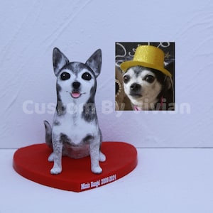 Custom Chihuahua figurine, Dog Figure, Custom Bluetick Coonhound Figurine, Cute Chihuahua Statue, Dog Remembrance Gift, Dog Memorial Gift