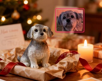 Personalzied Clay Dog Figurine, Custom All Kindw of Pet Figures Gift - Any breed or species