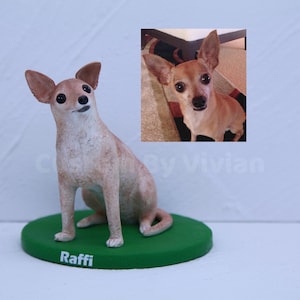 Custom Chihuahua Dog Statue Figurine Decor, Dog Cake Topper, Animal Birthday Cake, Perfect For Dog Lovers Gift Or Collectible Home Accent