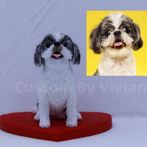 Custom Dog Figurine, Shih Tzu Art Gift, Dog Statue, Dog Memorial Gift, Dog Loss Gift, Custom Pet Gifts,, Pet Love Gift, Shih Tzu Home Decor