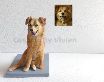 Custom Dog Sculpture, Custom Dog Figrueine, Dog Memorial Gift, Personalized Pet Gifts For Parents, Custom Dog Gifts For Fathers Day