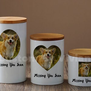 Custom Dog Urn With Photo, Custom Cremation Urns For Dogs, Personalized Pet Urn For Large And Small Dog, Custom Dog Urn With Photo