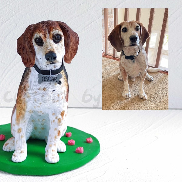 Benutzerdefinierte Hundefigur, Hundeskulptur, Hundegedenkgeschenk, Hundeverlustgeschenk, kundenspezifisches Haustiergeschenke, Haustierelternteilgeschenk, Geschenke für Tierliebhaber, Hundekunst für Papa