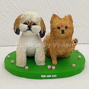 All Dog Breeds Figurine Fully Custom, Pet Figure Custom, Puppy Statue Gift For Dog Lover, Personalized Clay Dog Miniature for dog dad, Mom