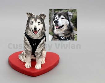 Custom Dog Figurine, Custom Mother's Day Gift, Personalized Father's Day Gift, Dog Memorial Gift, Dog Lost Gift, Dog Statue, Dog Sculpture