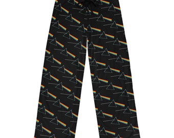Dark Side of the Moon Men s Pajama Pants Inspired by Pink Floyd TDSOTM Etsy