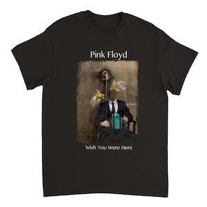 Pink Floyd desearía que estuvieras aquí camiseta unisex de cuello redondo de peso pesado