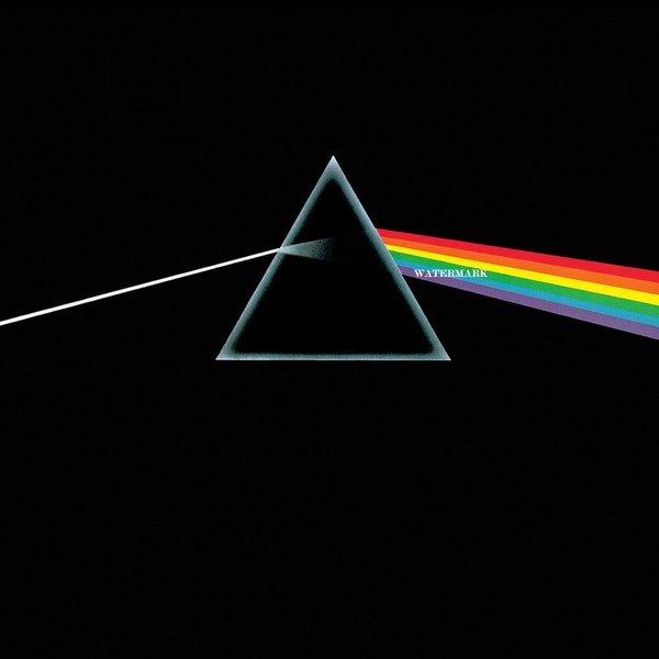 Pink Floyd Dark Side of the Moon Album-Cover in SVG hoher Auflösung