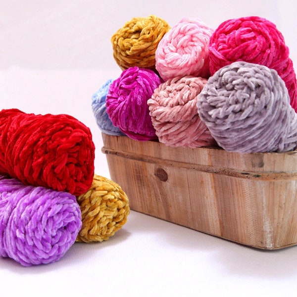 Chenille fil velours lustre laine fil à tricoter couture vêtements matériel tissé pour écharpe pull poupée sac actif