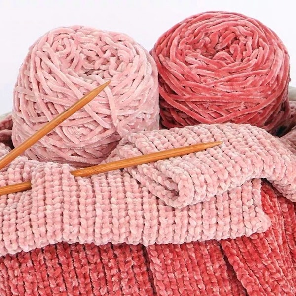 Chenille fil velours lustre laine fil à tricoter couture vêtements matériel tissé pour écharpe pull poupée sac actif