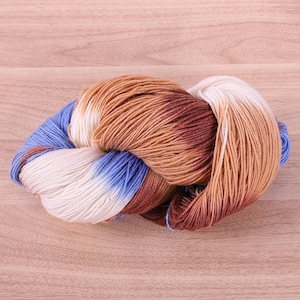 Hand Dyed Rainbow Yarn 250g, Ombre Gradient Wool Yarn, Colorful Knitting Yarn, Indie Dyed Yarn Skein, Soft Yarn