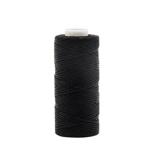 Linhasita gewachste Polyesterschnur - 0,8 mm x 50 m Starker Makramee- & Schmuckfaden für Armbänder, Knoten und Lederarbeiten