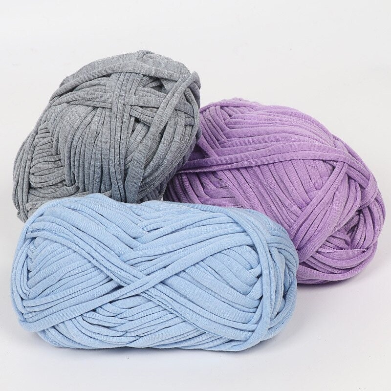 T-shirt Yarn Wholesale Crochet Yarn Fabric Knitting Yarn Chunky Yarn Cotton  Yarn Spaghetti Yarn Knit Home Basket Yarn for Bags Textile Yarn 