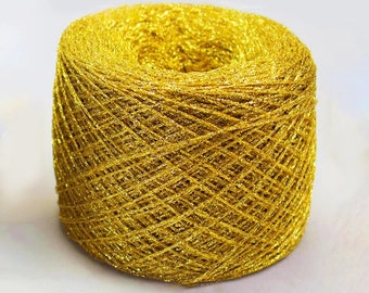 Glitter Ice Silk Yarn with Sequins, Shiny Soft Thread, Sequin Yarn for Knitting, Crochet & Weaving, Sparkle Yarn, Party Wear