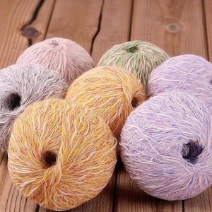 Sparkling Sequined Mohair Yarn, Luxurious Glitter Mohair, 25g Balls, Drops Yarn, Mohair for Dolls, 37 Colors