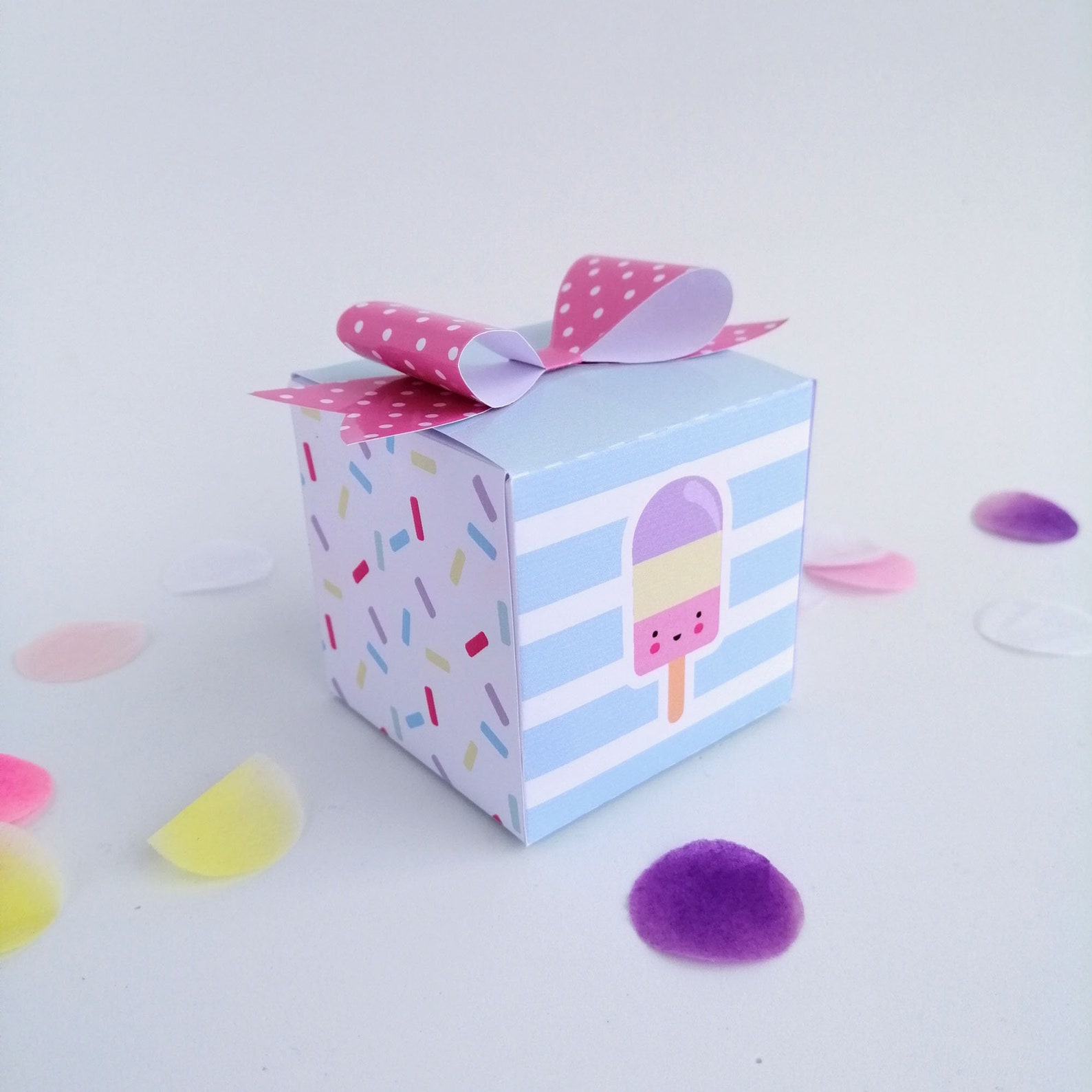 Ice Cream Party Favor Party Decor Favor Box Gift Box Ice Etsy