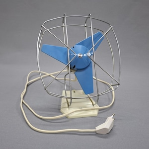 ITHO table fan, blue