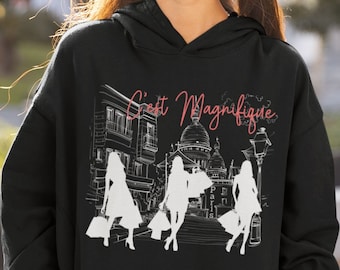 Paris France Sweater Paris Womens Hoodie Paris France Hooded Sweatshirt France Paris Hoodie Paris French Hooded Sweatshirt Kreandolux