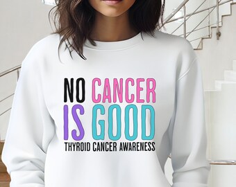 Thyroid Cancer Survivor Sweatshirt, Thyroid Cancer Awareness Sweatshirt, Thyroid Cancer Warrior, Thyroid Cancer Sweater, Thyroid Gift